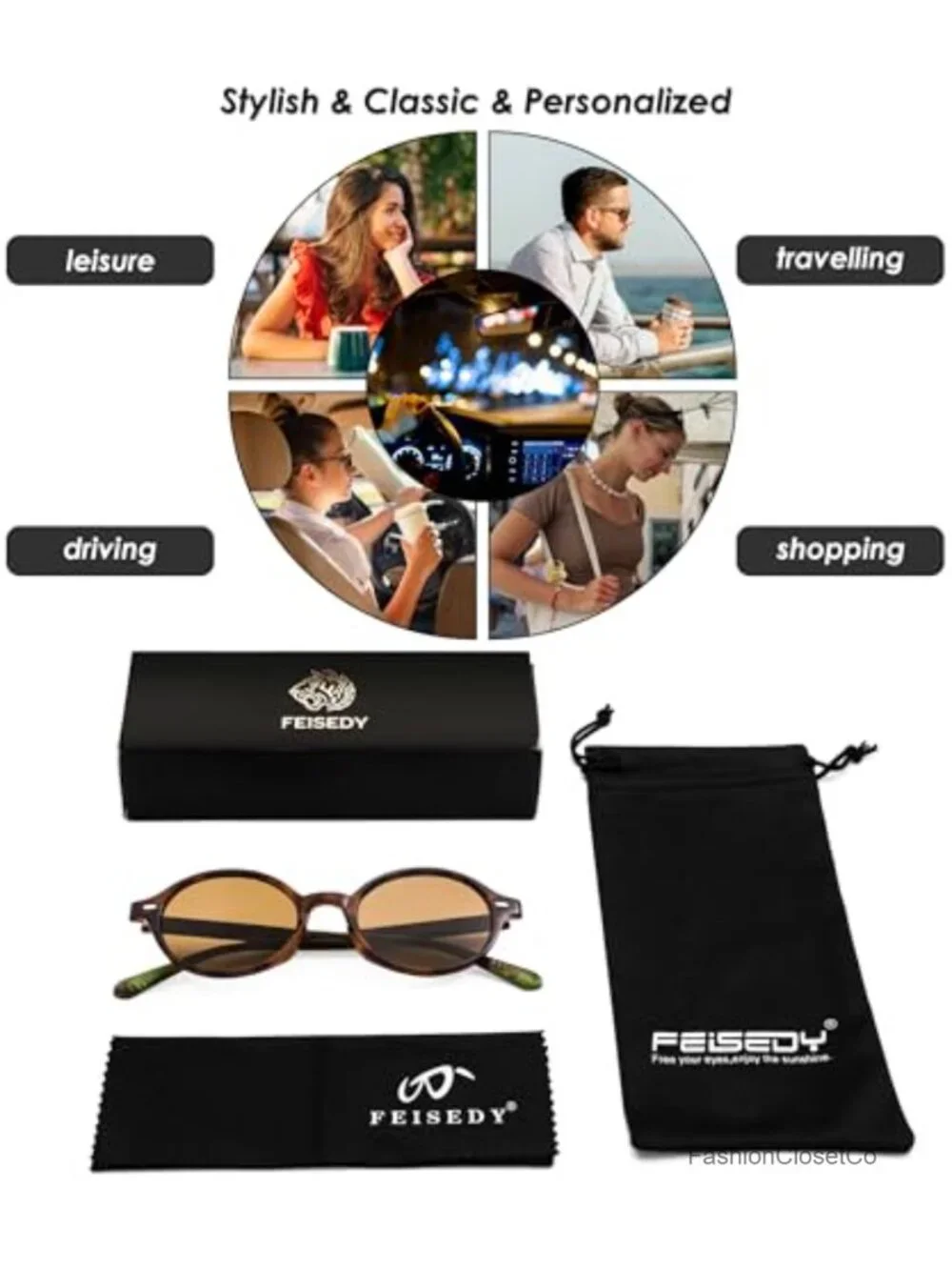Retro Oval Sunglasses Lightweight UV Protection Y2k Trendy